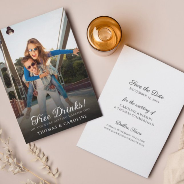 Enregistrer la date Photo Funny Mariage Faire-part (Créateur téléchargé)