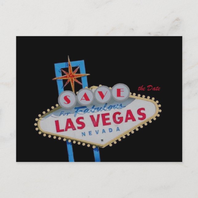 ENREGISTRER la date pour Fabulous Las Vegas carte  (Devant)