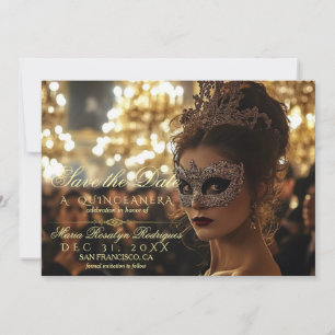 Enregistrer la date Quinceanera Photo Invitation
