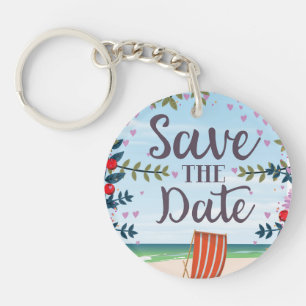 Enregistrer La Date Vintage Plage Vintage et trans