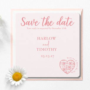 Enregistrer le code QR de la carte de Mariage de d