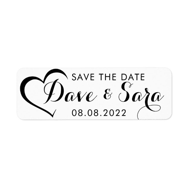 Enregistrer Le étiquette De Mariage Personnalisé D (Devant)