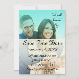 Enregistrer le Faire-part Date Photo Blue Filter