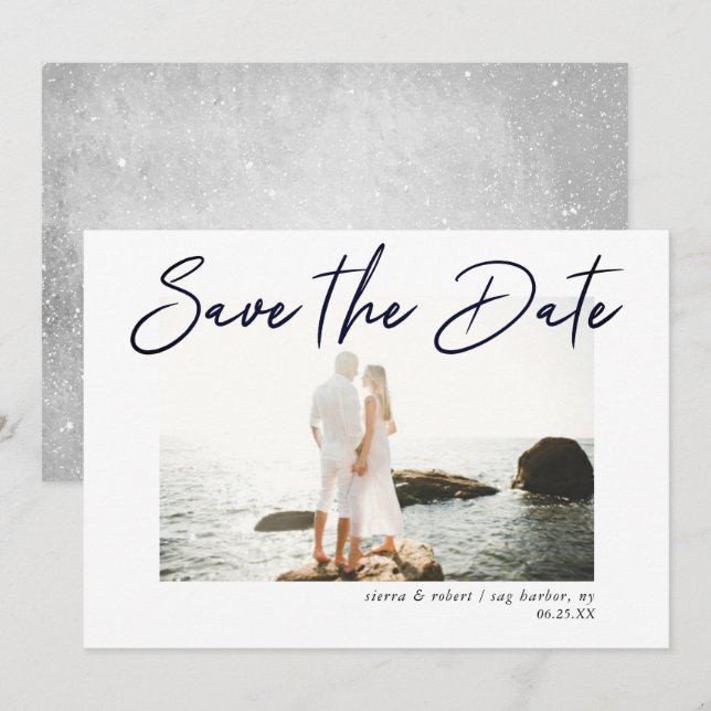 Enregistrer le Faire-part de contrecoup de stylo m (Devant / Derrière)