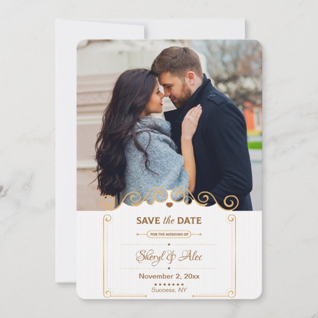 Enregistrer le Faire-part de photos de défilement  (Devant)