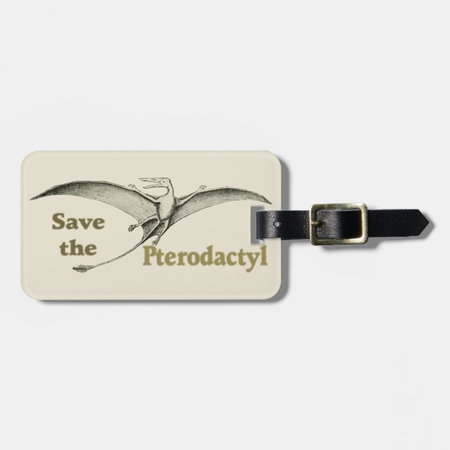 Enregistrer le Pterodactyl - étiquette bagage (Devant horizontal)