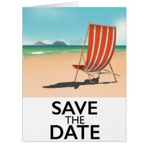 Enregistrer le transat de plage vintage Date