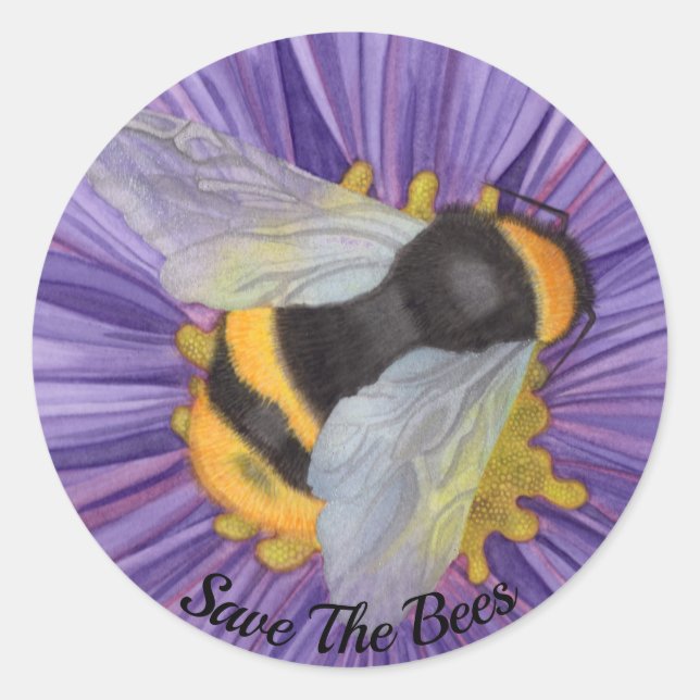 ENREGISTRER LES ABEILLES set 20 Stickers Enveloppe (Devant)