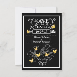 Enregistrer Les Cartes De Date Chalkboard Gold But