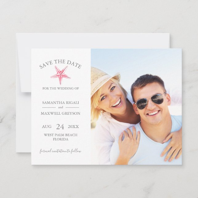 ENREGISTRER LES CARTES DE DATE, Mariage de la plag (Devant)