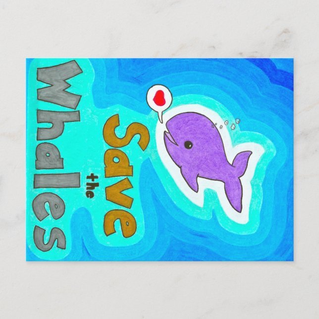 Enregistrer les cartes postales des baleines (Devant)