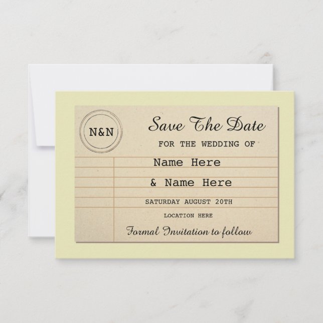 Enregistrer Les Invitations De Livres Mariages De  (Devant)