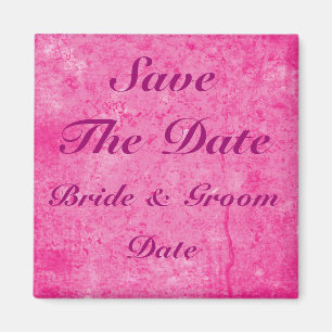 Enregistrer les Magnets Mariages de date rose