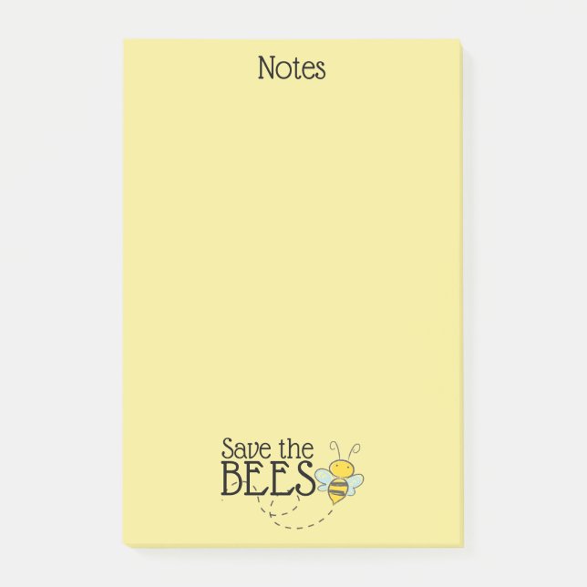 Enregistrer les notes post-it des abeilles (Devant)