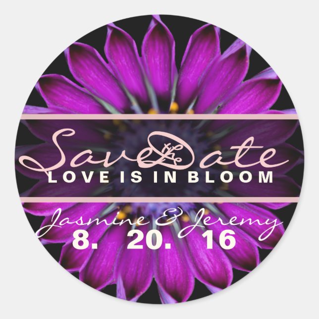 Enregistrer les stickers Fleur sauvage date (Devant)