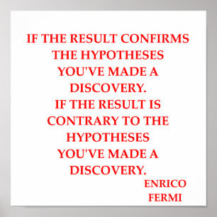 Enrico fermi poster