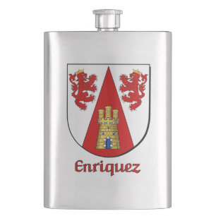 Enriquez Heraldic Shield Flachmann