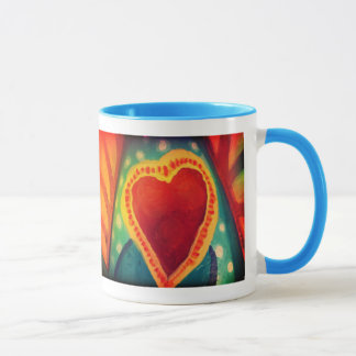 Enrouler de 2 coeurs autour de tasse