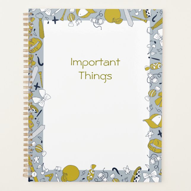 Enseignant amusant et enfant retour à l'école (Devant)