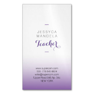 Enseignant Carte de visite magnétique