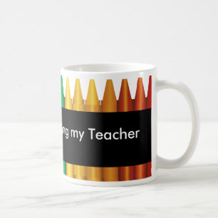 Enseignant Crayon Design Mug 3