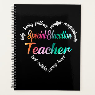 Enseignant de l'éducation spéciale Coeur Mot Cloud