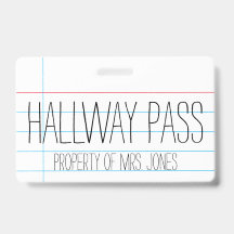 Enseignant en classe - Badge de Passe-Hall