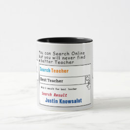 Enseignant Funny meilleure recherche Mug