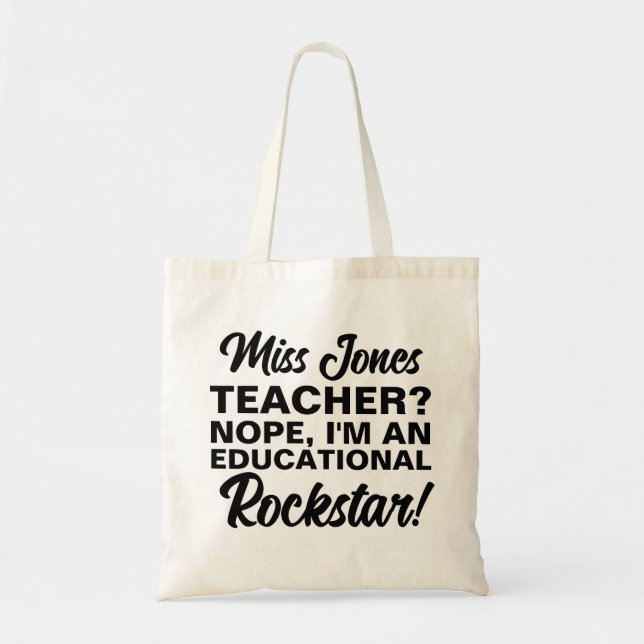 ENSEIGNANT SAC éducatif rockstar mode (Devant)