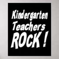 Enseignants de jardin d'enfants Rock! Impression d