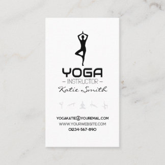 Enseignants de yoga / Carte de visite instructeur