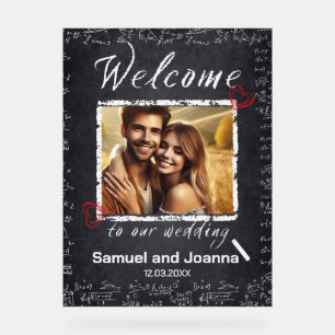 Enseignants Mariage Chalk Board Bienvenue
