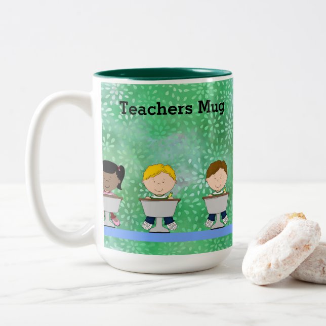 Enseignants Mug avec de jeunes étudiants (Avec donut)