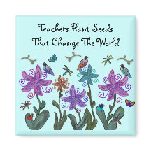 Enseignants Plante Graines Magnets