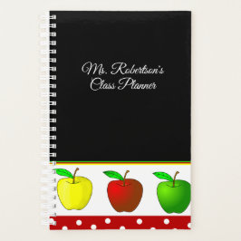 Enseignants Pommes colorées Planificateur quotidie