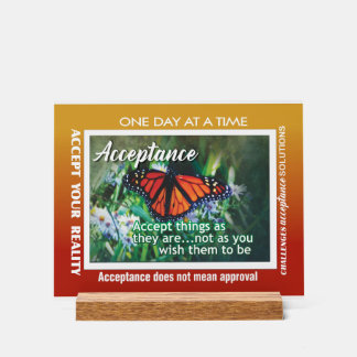 enseigne acrylique d'acceptation de 12 étapes 26 p