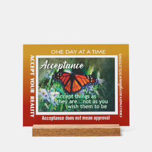 enseigne acrylique d'acceptation en 12 étapes 26 p