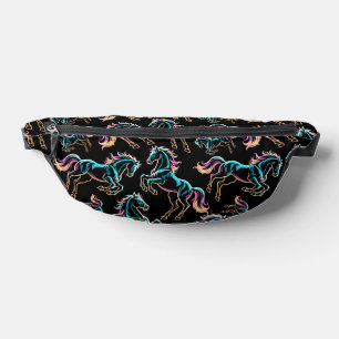 Enseigne au néon Cheval Style Rétro Glitch