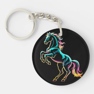 Enseigne au néon Cheval Style Rétro Glitch