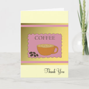 Enseigne de café rose Merci