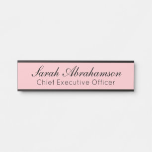 Enseigne de porte de bureau - Plaque nominative ro