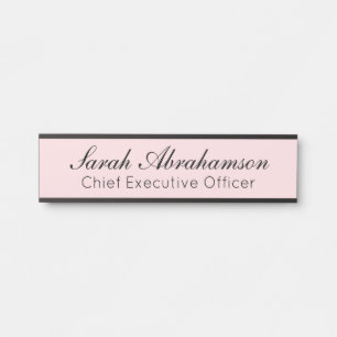 Enseigne de porte de bureau - Plaque nominative ro