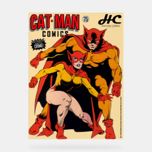 Enseigne en acrylique CAT-MAN Comics