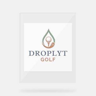 Enseigne en acrylique Droplyt Golf Signature