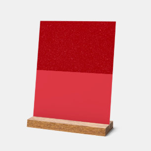 Enseigne personnalisée en acrylique rouge tomate –