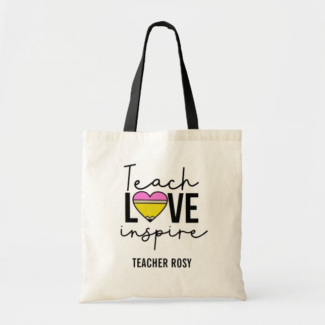 Enseigner l'amour Inspirer des Sacs fourre-tout d' (Devant)