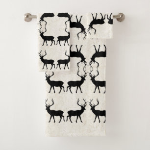 Ensemble animal de serviette de Bath d'art de