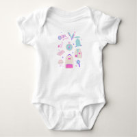 Ensemble barboteuse bébé explorateur mignon