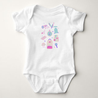 Ensemble barboteuse bébé explorateur mignon