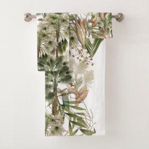 Ensemble botanique de serviette de Bath de fruits